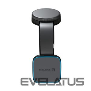 Авто зарядка Evelatus  MagSafe Qi wireless charging magnetic bendable 360 Swivel suction cup mount (for Car dashboard/Car windscreen) Black