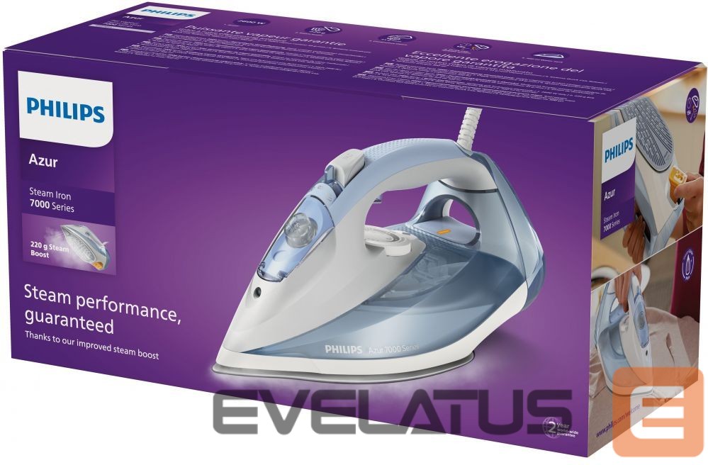Утюг Philips DST7011/20 HV Steam Iron, Light Blue/Gray