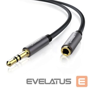 Кабель Ugreen  Ugreen AV118 10592 cable 3.5 mm mini jack (male) / 3.5 mm mini jack (female) 1m - silver 
