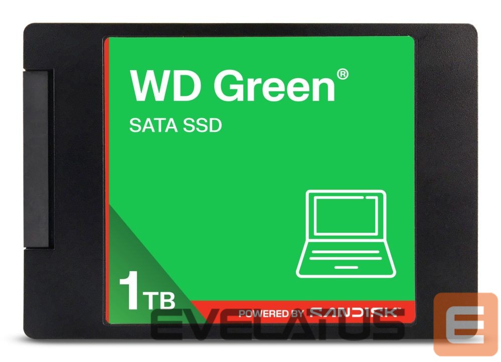 Жесткий диск SSD SANDISK BY WESTERN DIGITAL SSD||Green|POWERED BY |1000 GB|Serial ATA III|Read speed 545 MB/s|2.5"|WDS100T5G0A-00CPT0