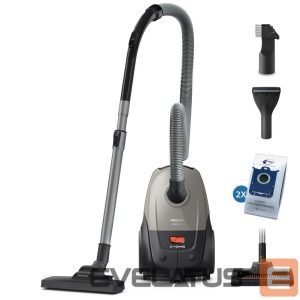 Пылесос Philips  Vacuum Cleaner||Input power 850 W|Dust capacity 3 L|Cylinder vacuum|Cleaning type Dry|Dust container Dust bag|Colour Black/Grey|XD2152/12 