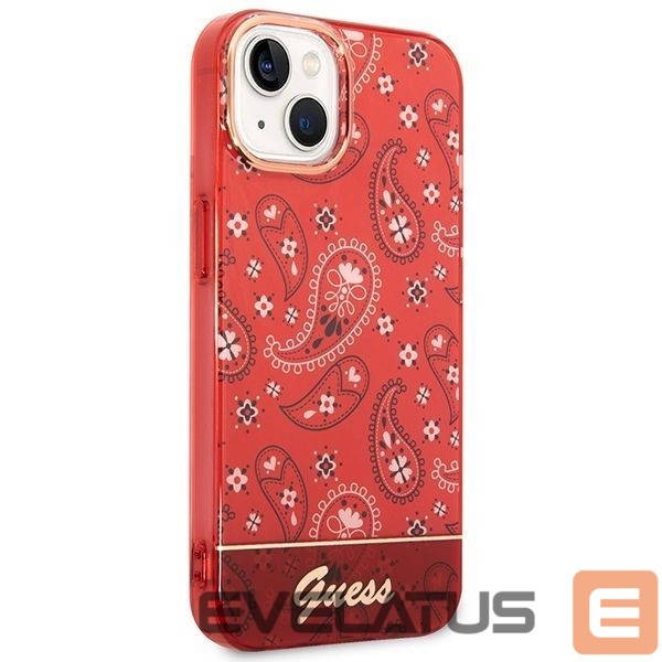 Чехол на заднюю панель Guess Guess GUHCP14SHGBNHR iPhone 14 6.1" red/red hardcase Bandana Paisley