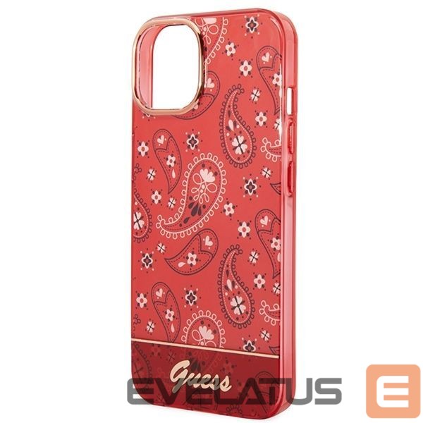 Чехол на заднюю панель Guess Guess GUHCP14SHGBNHR iPhone 14 6.1" red/red hardcase Bandana Paisley