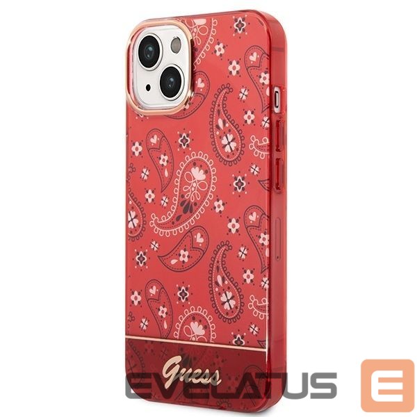 Чехол на заднюю панель Guess Guess GUHCP14SHGBNHR iPhone 14 6.1" red/red hardcase Bandana Paisley