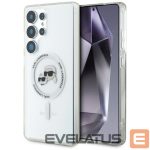 Другие товары Karl Lagerfeld  Case Karl Lagerfeld Button Karl & Choupette Heads Printed Logo MagSafe Samsung Galaxy S25 Ultra white 