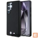 Другие товары BMW  BMW Leather Carbon MagSafe Case for Samsung Galaxy S25 Ultra - Black 