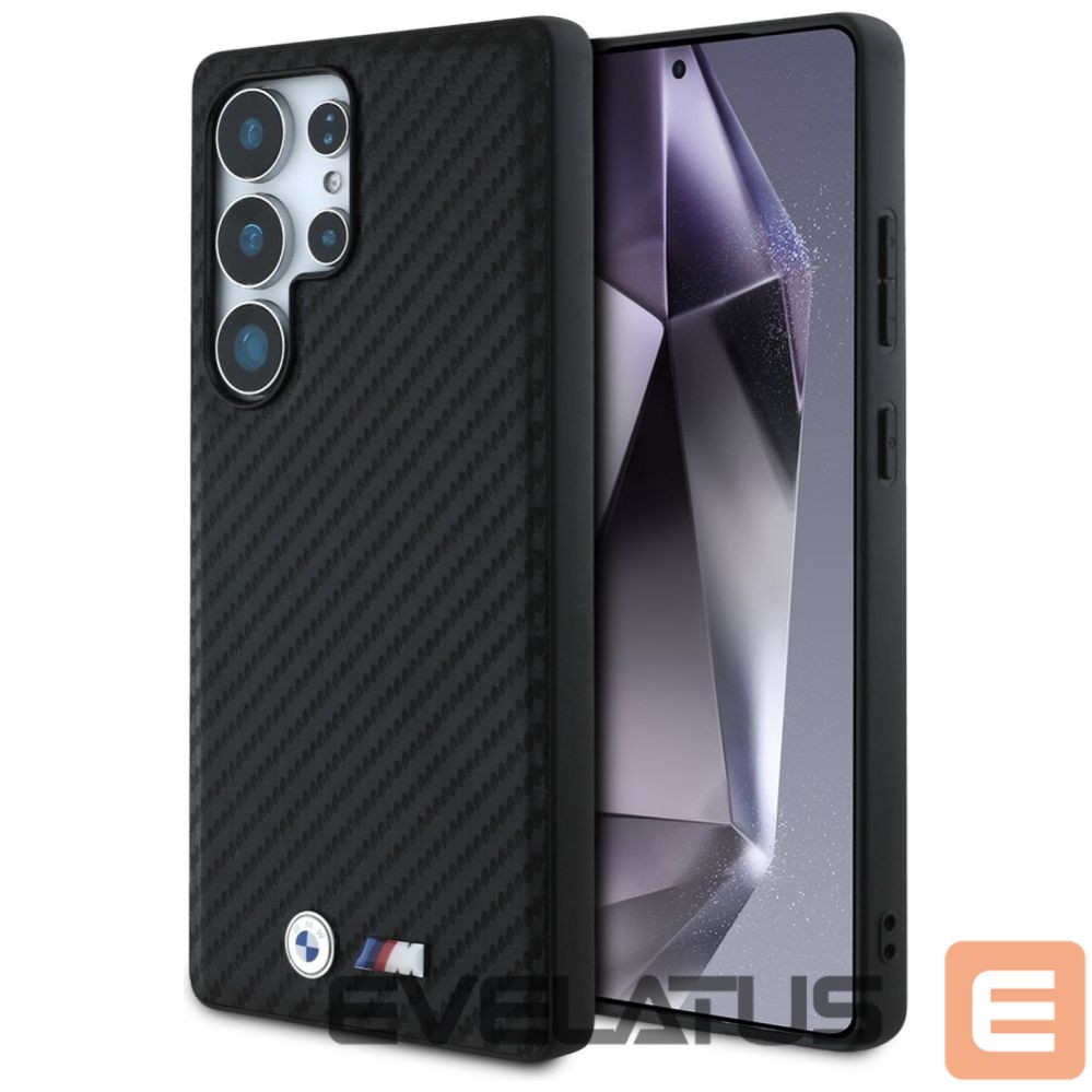 Другие товары BMW BMW Leather Carbon MagSafe Case for Samsung Galaxy S25 Ultra - Black