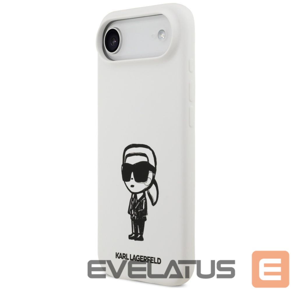 Другие товары Karl Lagerfeld Karl Lagerfeld Silicone Karl Sketch & Logo MagSafe Case for iPhone 17 Air - White