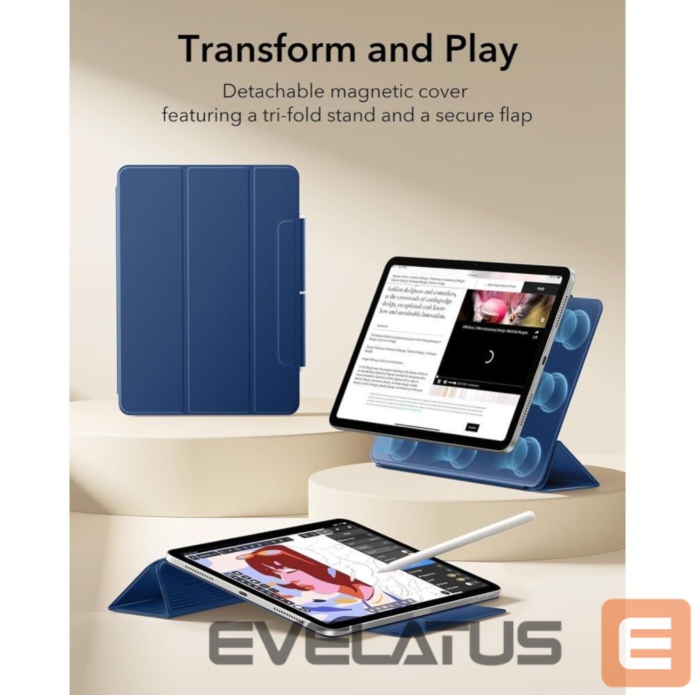 Другие товары ESR ESR Rebound Magnetic Case for iPad Air 10.9" (2020/2022) / 11" (2024/2025/2026) - Navy Blue