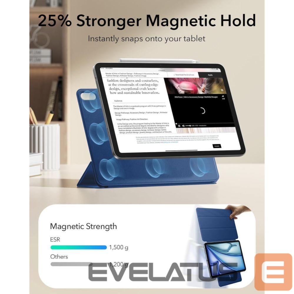 Другие товары ESR ESR Rebound Magnetic Case for iPad Air 10.9" (2020/2022) / 11" (2024/2025/2026) - Navy Blue