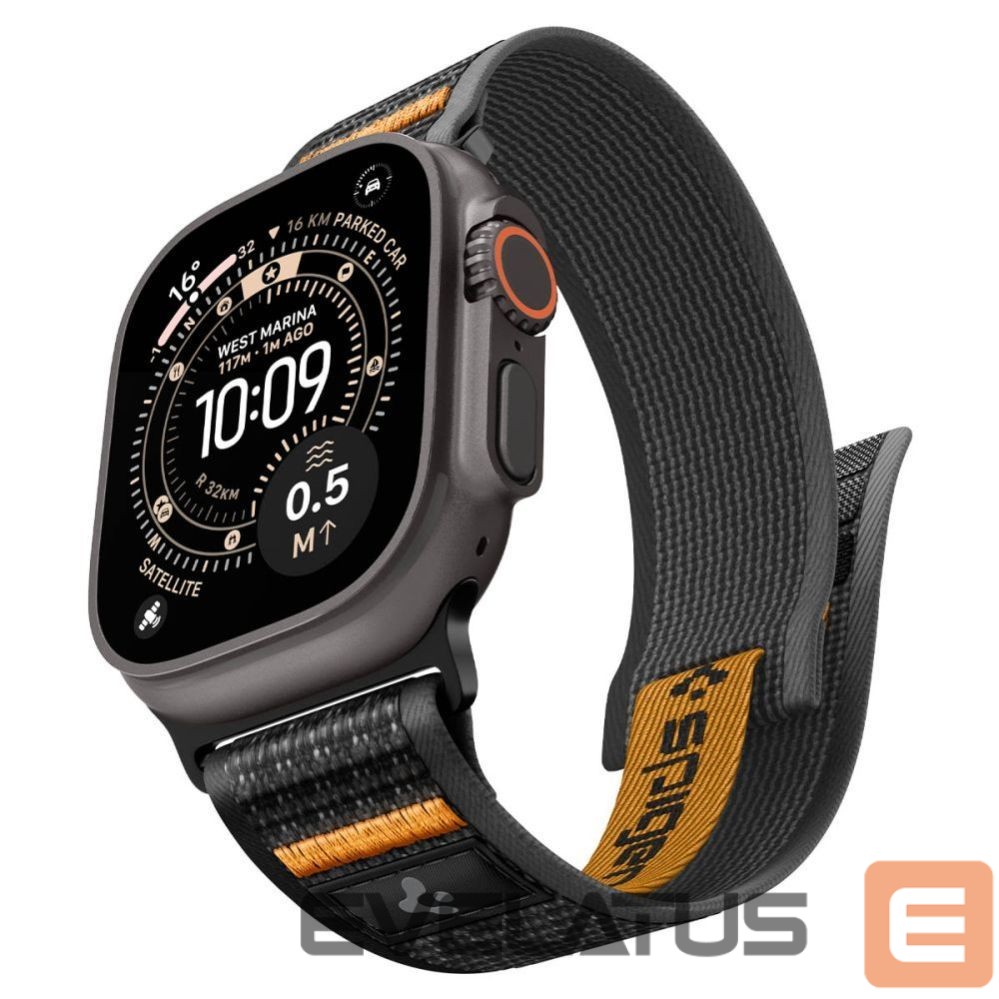 Другие товары Spigen Spigen Athlex Air 2 Strap for Apple Watch (44 / 45 / 46 / 49 mm) - Black and Orange