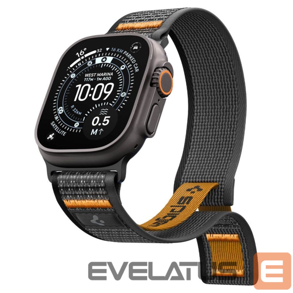 Другие товары Spigen Spigen Athlex Air 2 Strap for Apple Watch (44 / 45 / 46 / 49 mm) - Black and Orange