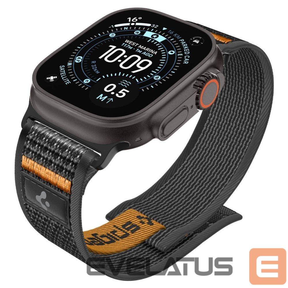 Другие товары Spigen Spigen Athlex Air 2 Strap for Apple Watch (44 / 45 / 46 / 49 mm) - Black and Orange