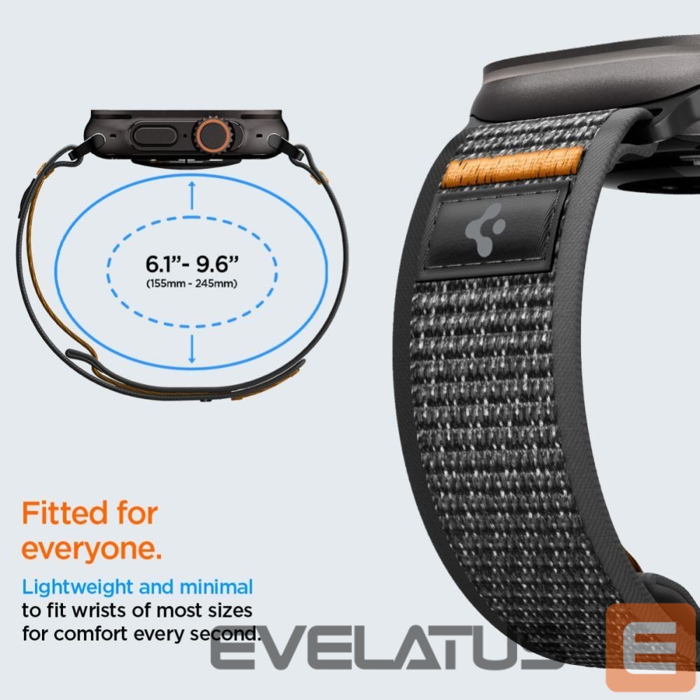 Другие товары Spigen Spigen Athlex Air 2 Strap for Apple Watch (44 / 45 / 46 / 49 mm) - Black and Orange