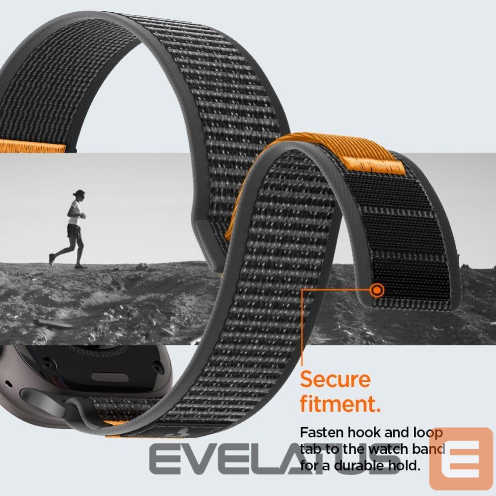 Другие товары Spigen Spigen Athlex Air 2 Strap for Apple Watch (44 / 45 / 46 / 49 mm) - Black and Orange
