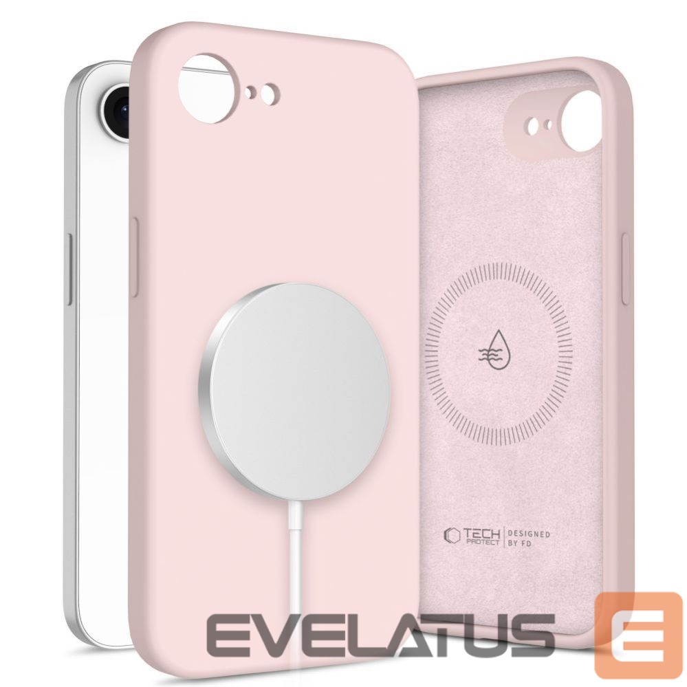 Другие товары Tech-Protect Tech-Protect Silicone MagSafe Case for iPhone 16e / 17e - Pink