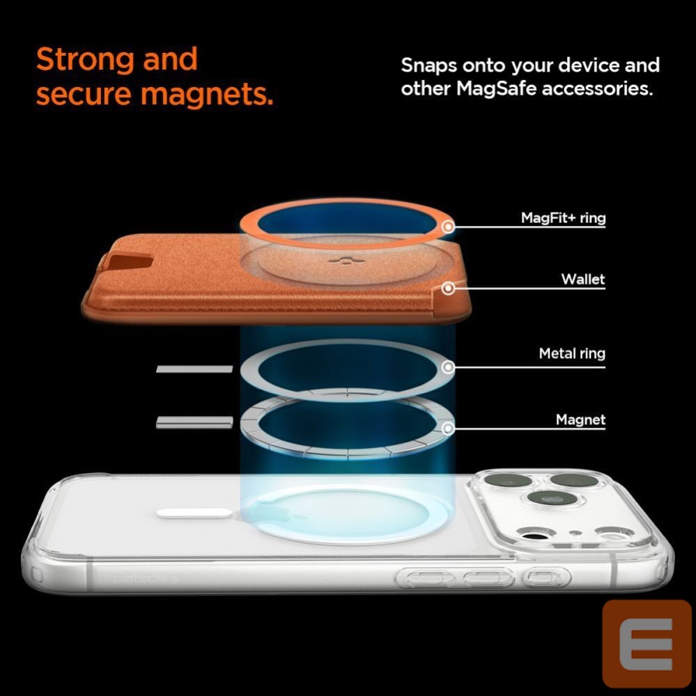 Другие товары Spigen Spigen Valentinus MagFit+ MagSafe Magnetic Phone Wallet - Orange