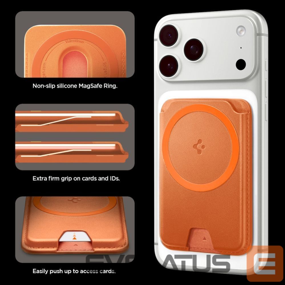 Другие товары Spigen Spigen Valentinus MagFit+ MagSafe Magnetic Phone Wallet - Orange