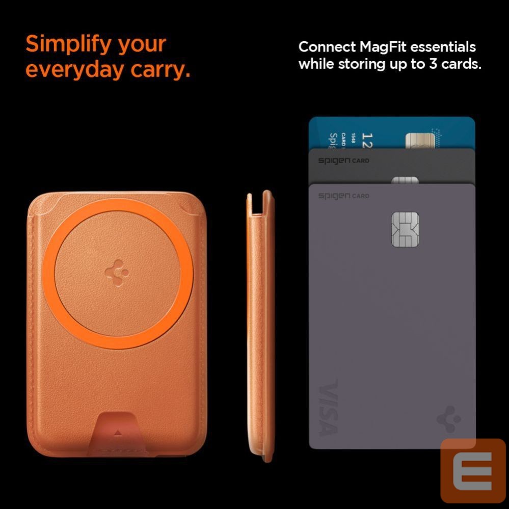 Другие товары Spigen Spigen Valentinus MagFit+ MagSafe Magnetic Phone Wallet - Orange