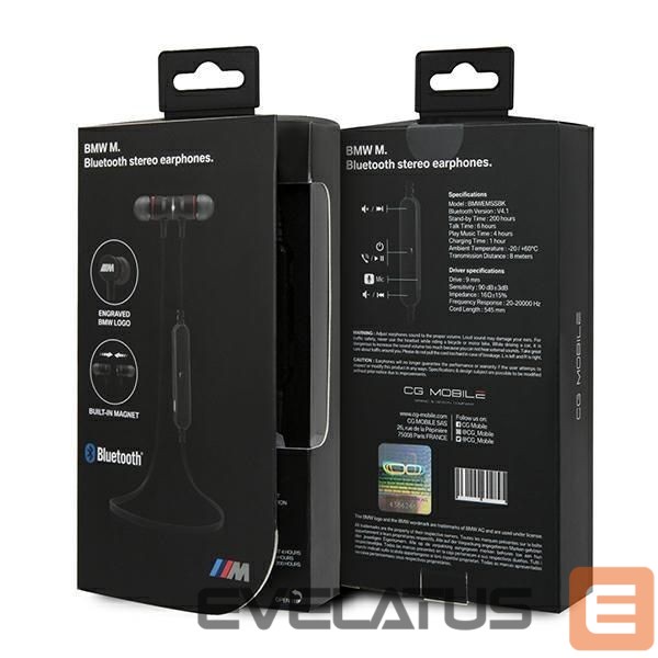 Другие товары BMW BMW CGBTE04 Bluetooth Wireless Headphones - Black