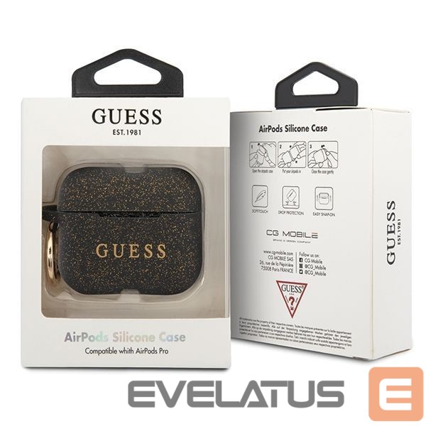 Другие товары Guess Guess Ring Silicone Case for AirPods Pro Cover - Black and Gold