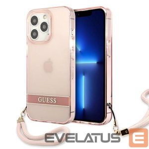 Другие товары Guess  Guess Translucent Stap Case for iPhone 13 Pro Max - Pink 