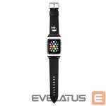 Другие товары Karl Lagerfeld  Karl Lagerfeld Ikonik Saffiano Karl Heads Strap for Apple Watch (38 / 40 / 41 mm) - Black 
