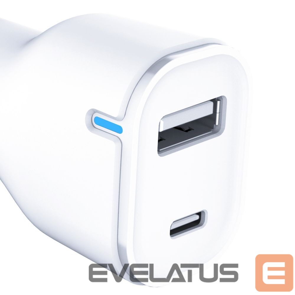 Другие товары 3MK 3mk Car Charger 20W PD3.0 QC 3.0 USB 1A1C - White