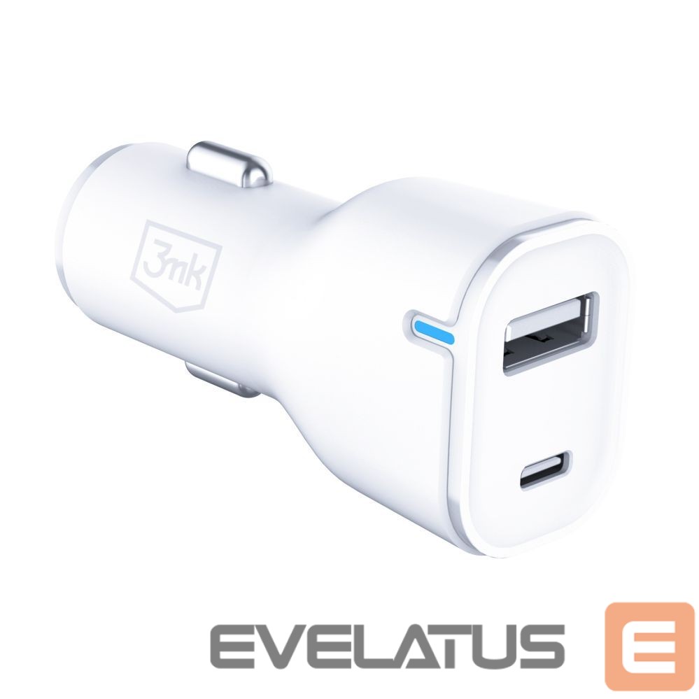 Другие товары 3MK 3mk Car Charger 20W PD3.0 QC 3.0 USB 1A1C - White