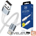 Другие товары 3MK  3mk Hyper Cable N-SERIES USB-A / Lightning 1m QC 3.0 5V/2.4A 12W - white 