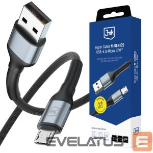Другие товары 3MK  3mk Hyper Cable N-SERIES USB-A / MicroUSB 50cm QC 3.0 5V/2A 10W - black 