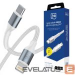 Другие товары 3MK  3mk Hyper Cable N-SERIES USB-C / Lightning 50cm PD 3.0 9V/3A 27W - white 