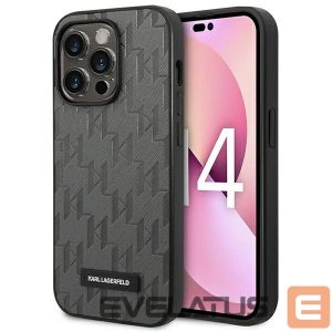 Другие товары Karl Lagerfeld  Karl Lagerfeld Saffiano Mono Metal Logo iPhone 14 Pro Max 6.7" Case - Gray 