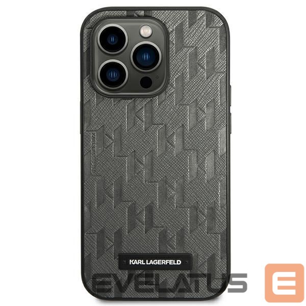 Другие товары Karl Lagerfeld Karl Lagerfeld Saffiano Mono Metal Logo iPhone 14 Pro Max 6.7" Case - Gray