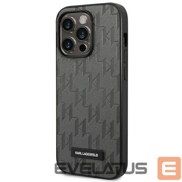Другие товары Karl Lagerfeld Karl Lagerfeld Saffiano Mono Metal Logo iPhone 14 Pro Max 6.7" Case - Gray