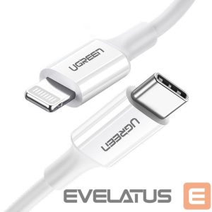 Кабель Ugreen  Ugreen US171 Lightning - USB-C MFi PD cable 20W 480Mb/s 1m - white 