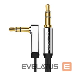 Кабель Ugreen  Ugreen flat cable audio cable AUX 3.5mm mini jack 1m silver (10597) 