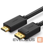 Кабель Ugreen  Ugreen unidirectional DisplayPort to HDMI Cable 4K 30Hz 32 AWG 1.5m Black (DP101 10239) 