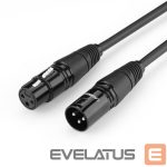 Кабель Ugreen  Ugreen AV130 66717 audio XLR (female) - XLR (male) cable for microphone / amplifier 2m - black 