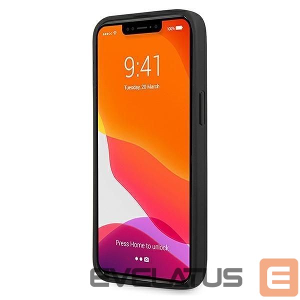 Чехол на заднюю панель Mercedes-Benz AMG AMHCP13XGSEBK iPhone 13 Pro Max 6,7" czarny/black hardcase Leather Debossed Lines