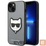 Чехол на заднюю панель Karl Lagerfeld  Karl Lagerfeld KLHCP14SSAPCHG iPhone 14 6,1" hardcase srebrny/silver Saffiano Choupette Head Patch 