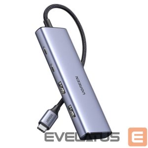 Кабель Ugreen  HUB USB-C - 2 x USB-A / 2 x USB-C 20 cm Ugreen CM473 - gray 