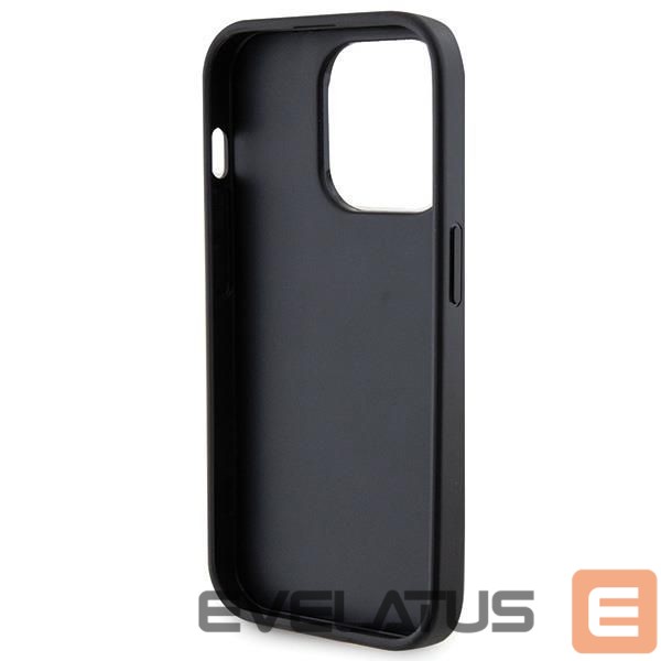 Чехол на заднюю панель Guess Guess GUHCP15LPS4DGPK iPhone 15 Pro 6.1" black/black hardcase Strass Metal Logo