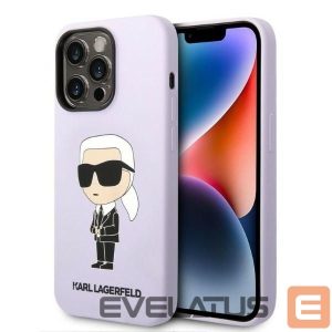 Чехол на заднюю панель Karl Lagerfeld  Karl Lagerfeld KLHCP14XSNIKBCU iPhone 14 Pro Max 6.7" hardcase purple/purple Silicone Ikonik 