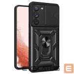 Чехол на заднюю панель Hurtel  Hybrid Armor Camshield case for Samsung Galaxy S23+ armored cover with camera cover black 