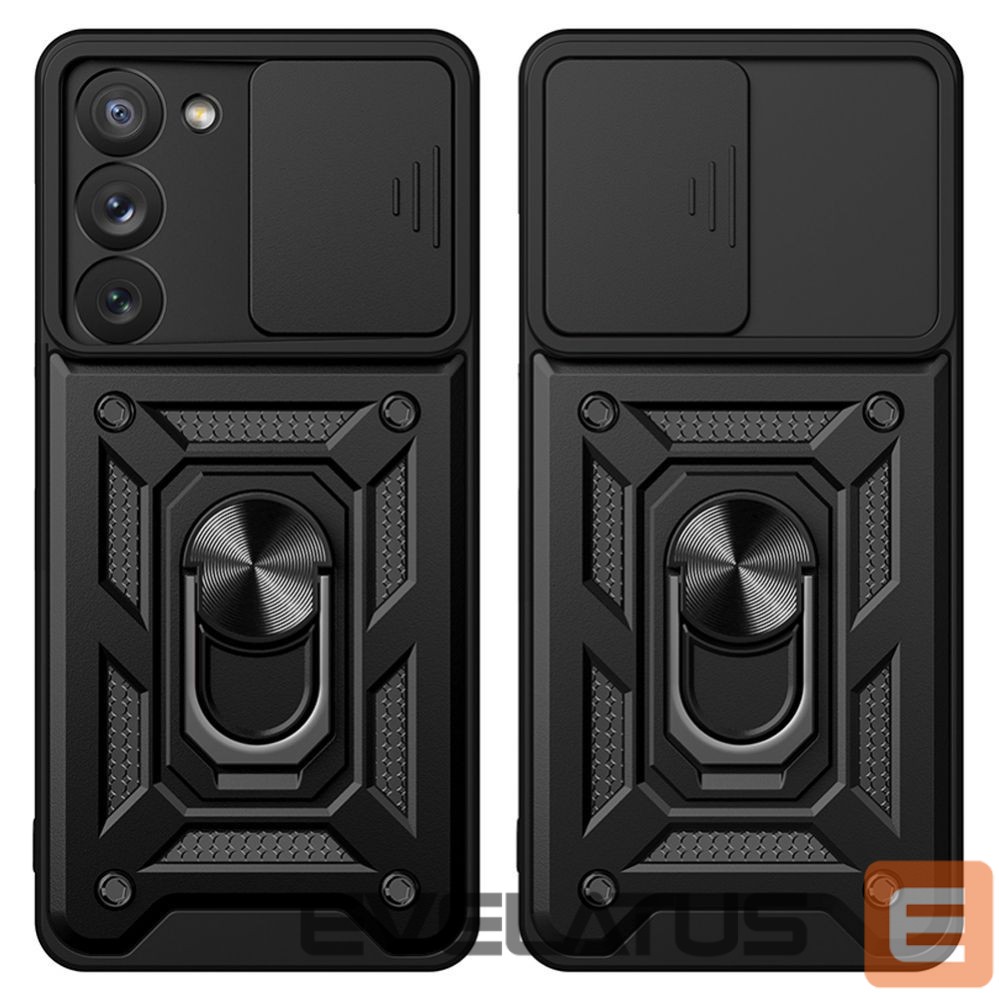 Чехол на заднюю панель Hurtel Hybrid Armor Camshield case for Samsung Galaxy S23+ armored cover with camera cover black