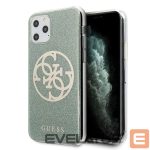 Чехол на заднюю панель Guess  Guess GUHCN65PCUGLKA iPhone 11 Pro Max khaki hard case 4G Circle Glitter 