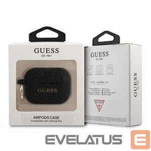 Чехол на заднюю панель Guess  Guess Silicone Glitter Case for AirPods Pro - Black 