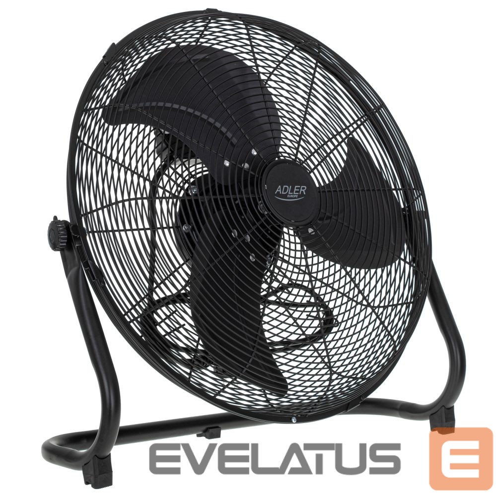 Вентилятор Adler Fan | AD 7334 | Velocity fan | Black | Diameter 45 cm | Number of speeds 3 | Oscillation | 110 W