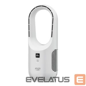 Вентилятор Adler  Bladeless Rechargeable Fan | AD 7343 | Desk Fan | White | Diameter 14 cm | Number of speeds 3 